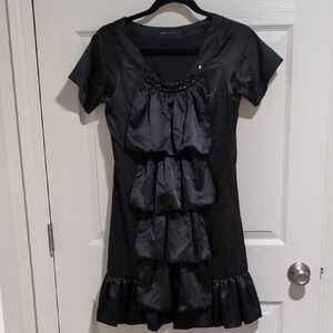 Marc Jacobs Black Babydoll Layered Mini Dress